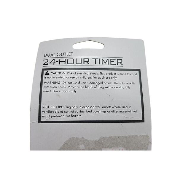 Living Solutions 24-Hour Timer Dual Outlet Multiple On/Off Settings WIC 270615 - Picture 5 of 6